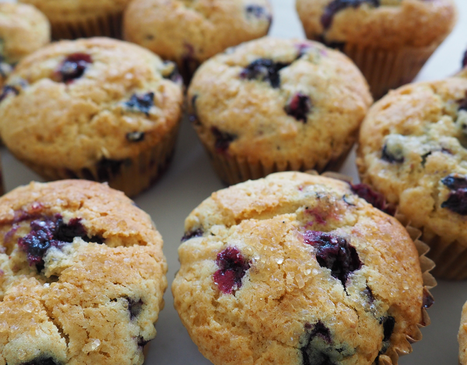 Lemon Blueberry Yellow Squash Muffins