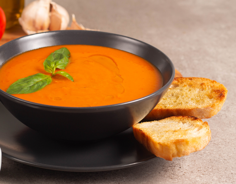 roasted zucchini and tomato soup